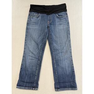 Citizens Of Humanity Maternity Stretch Jeans Womens Sz 28 Straight Crop Cropped